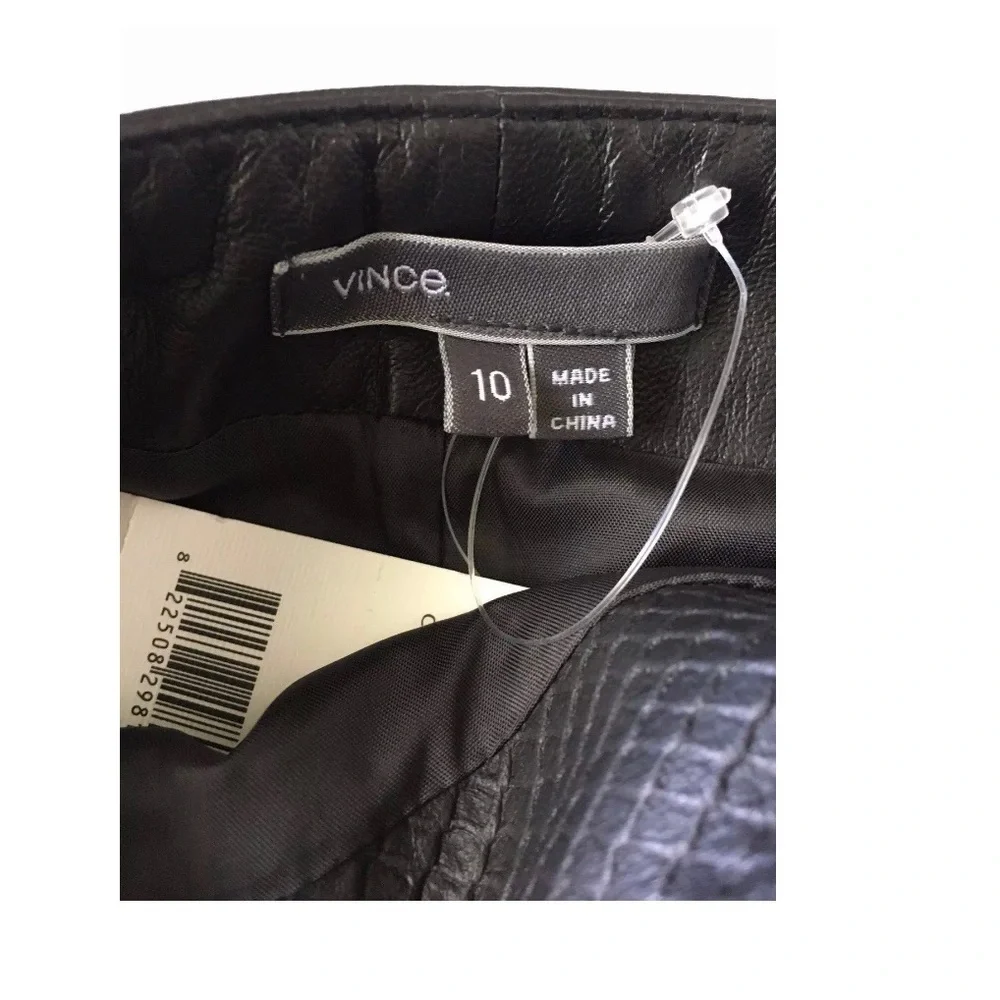 🆕Vince‎ Snake Embossed Leather Pencil Skirt SZ 10